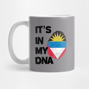 Flag of antigua barbuda in fingerprint Mug